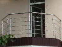 Балкон з нержавійки, Перила на балкон, балконні перила