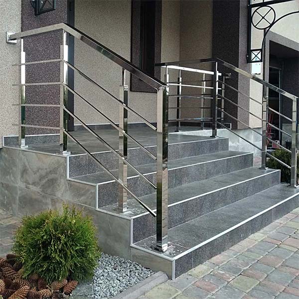 перила з нержавійки на зовнішні сходи, фото 5