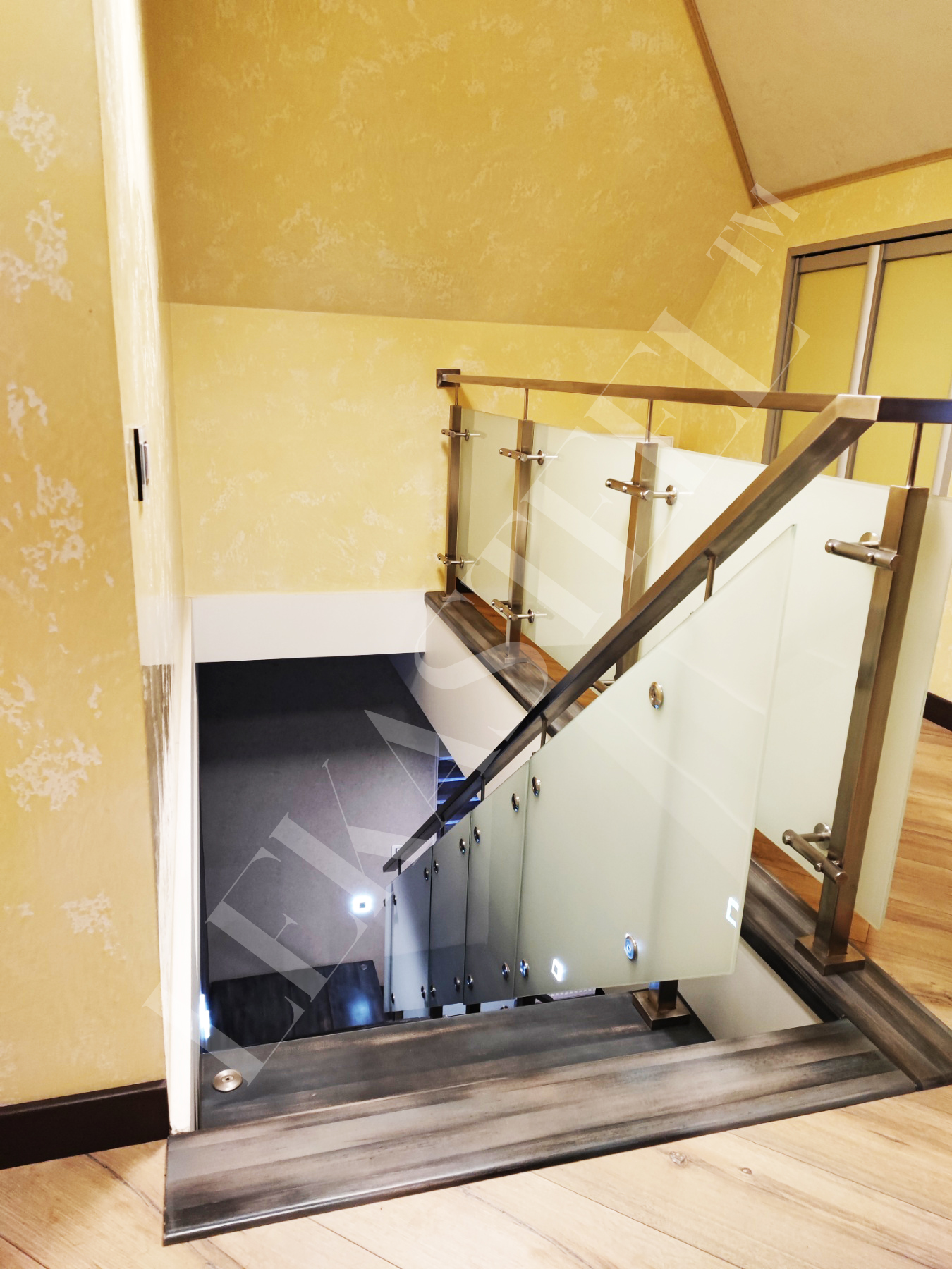 скляні перила на сходи, фото 4