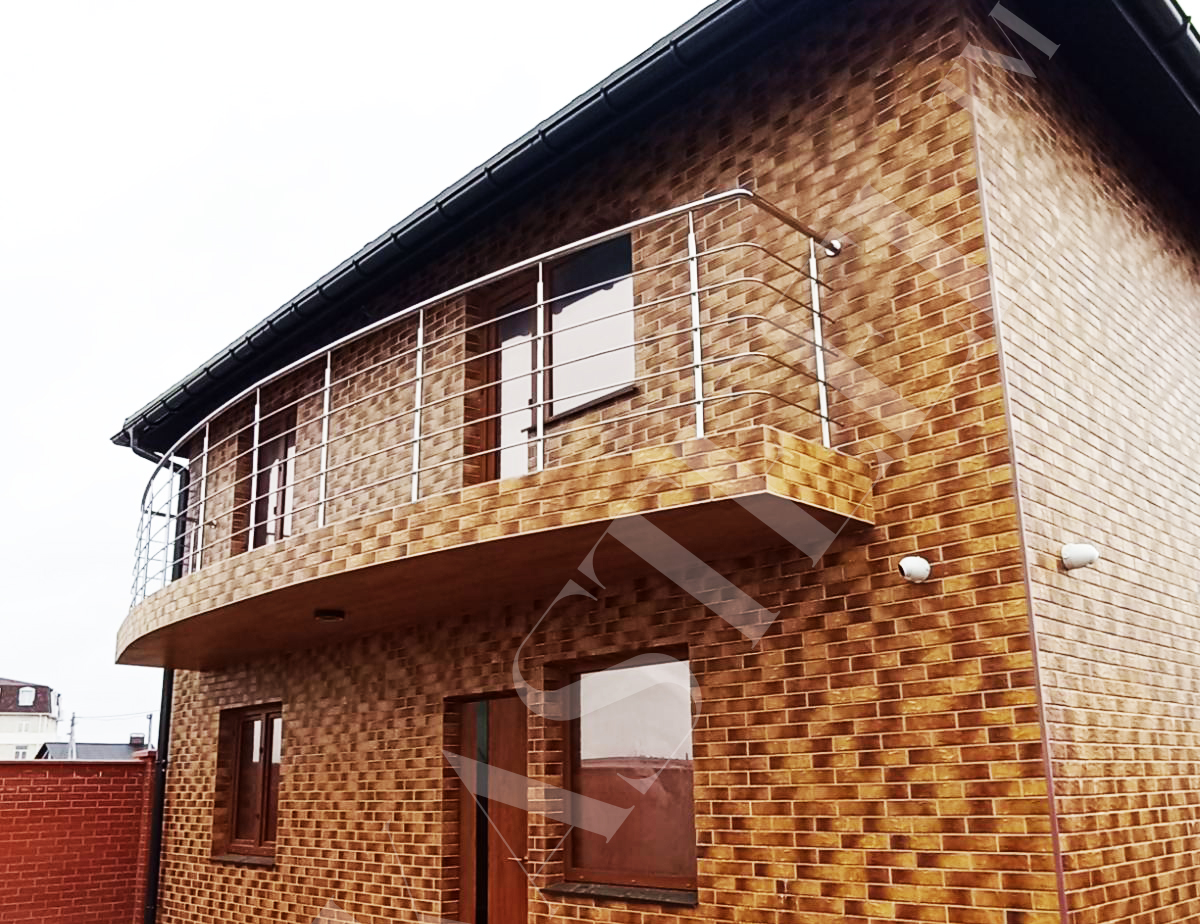 купить ограждение балкона перилами из нержавейки