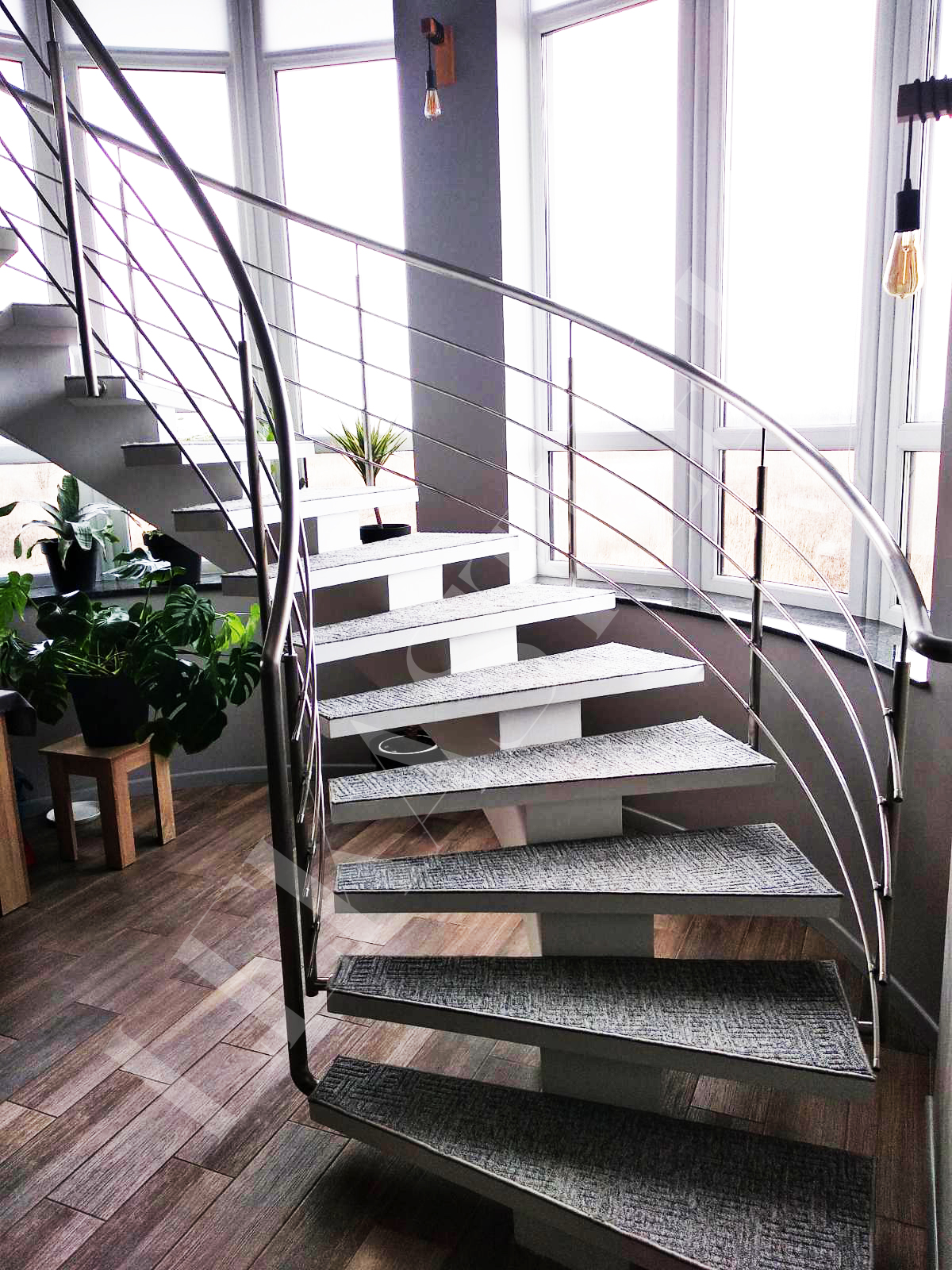 перила на сходи з нержавійки, фото 19