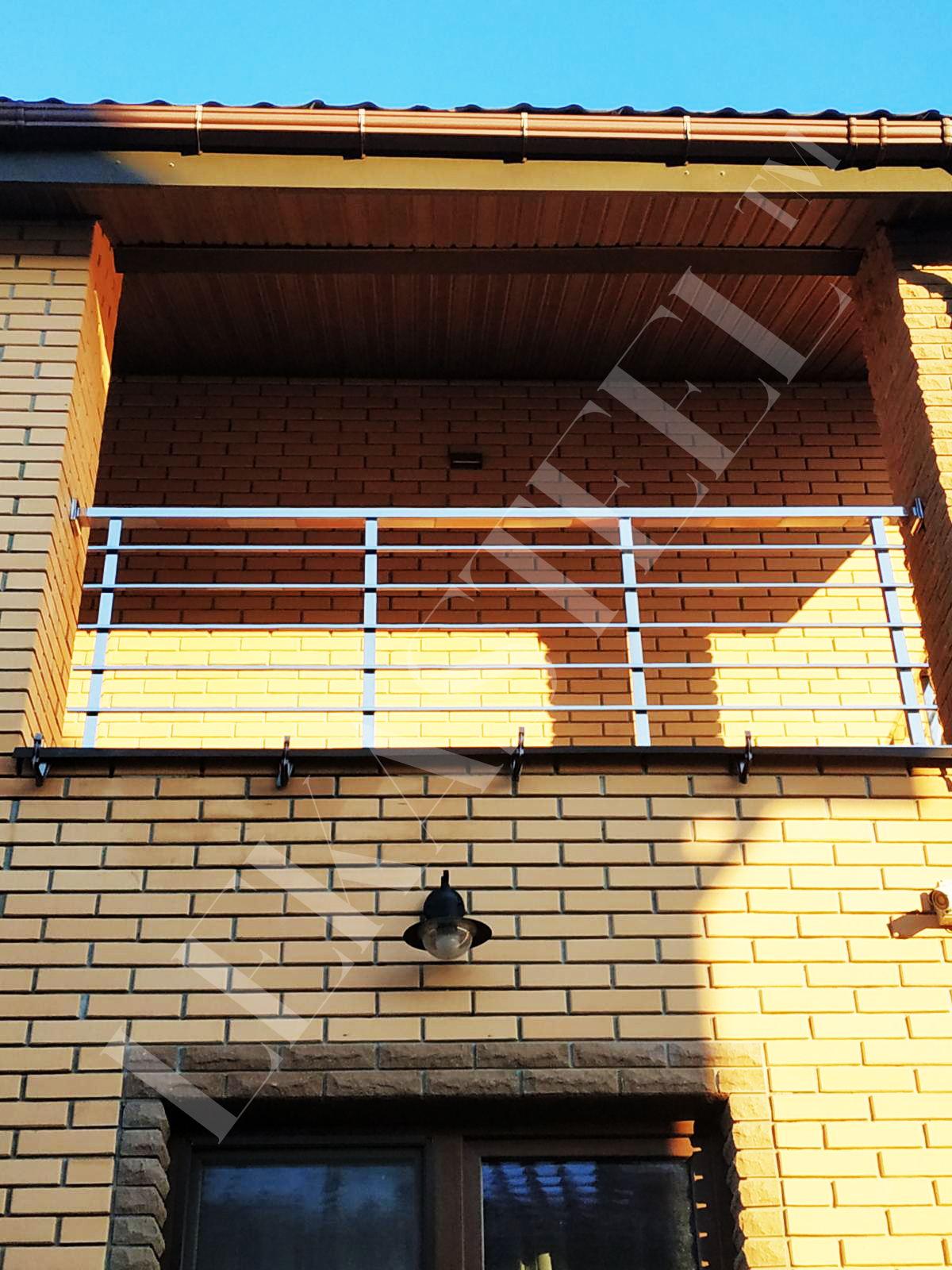 перила на балкон з нержавіючої сталі, фото 8