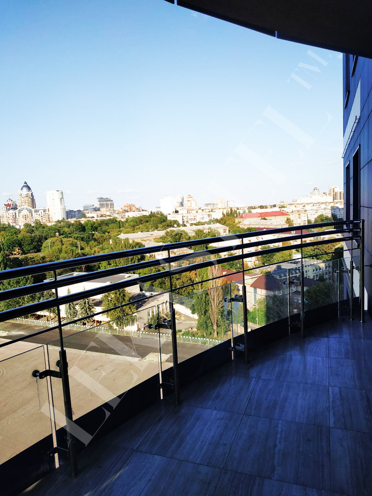 металеві перила на терасу, перила на терасу з металу (нержавіюча сталь), фото 4