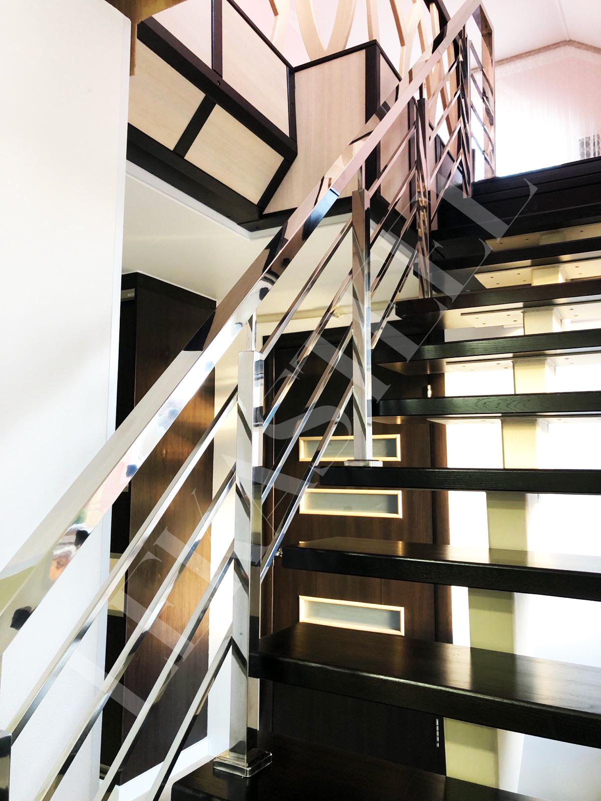 перила на сходи з нержавіючої сталі, фото 16