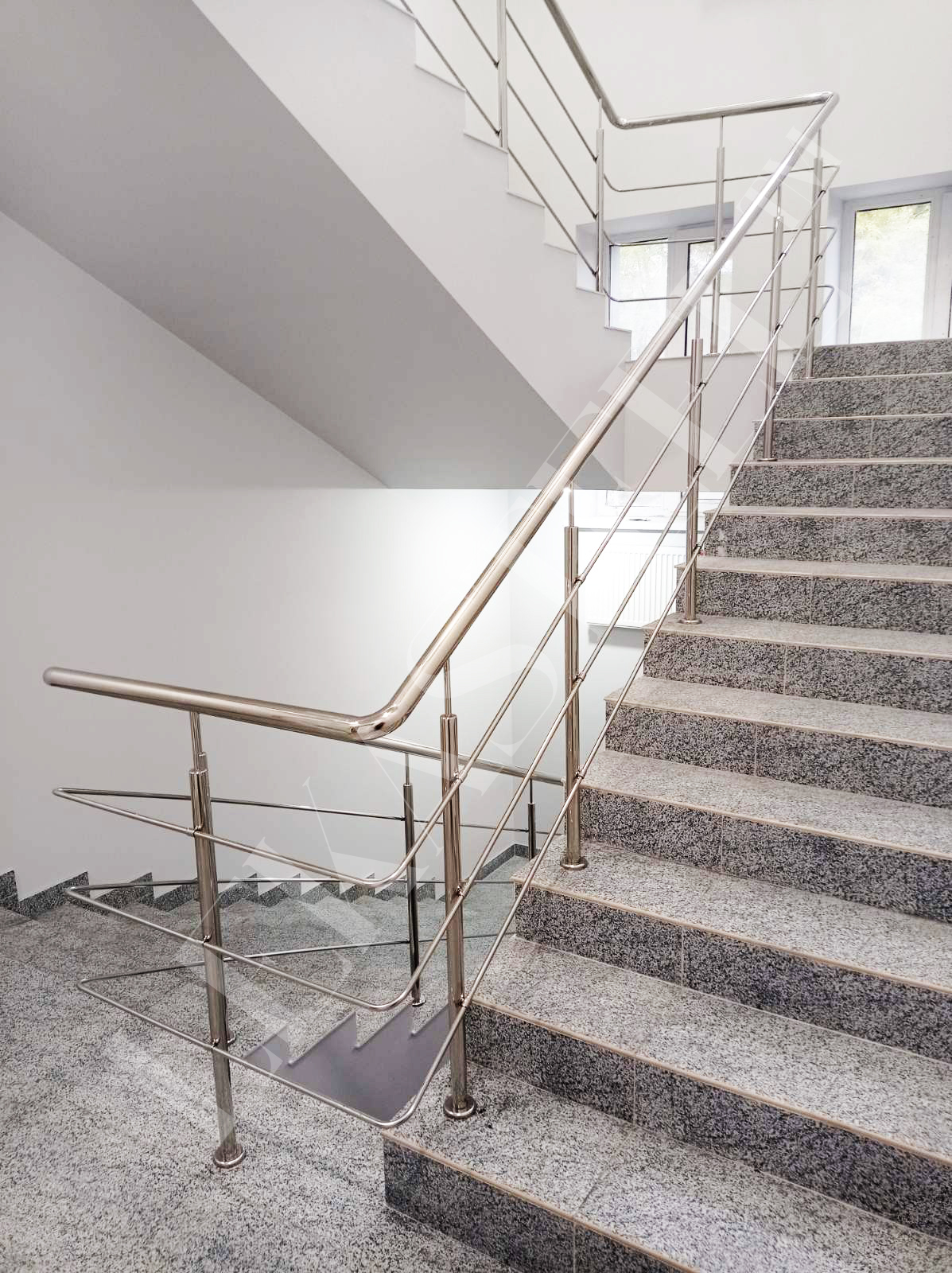 металеві перила на сходи з нержавійки, перила для сходів з нержавіючої сталі, фото 45