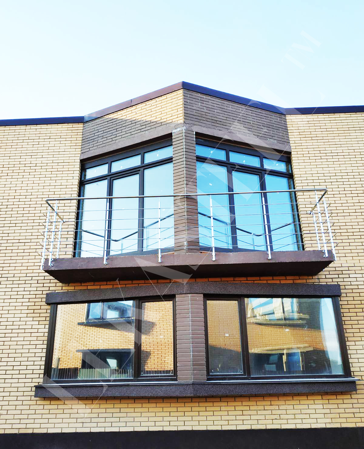 металеві перила на балкон з нержавійки, фото 14