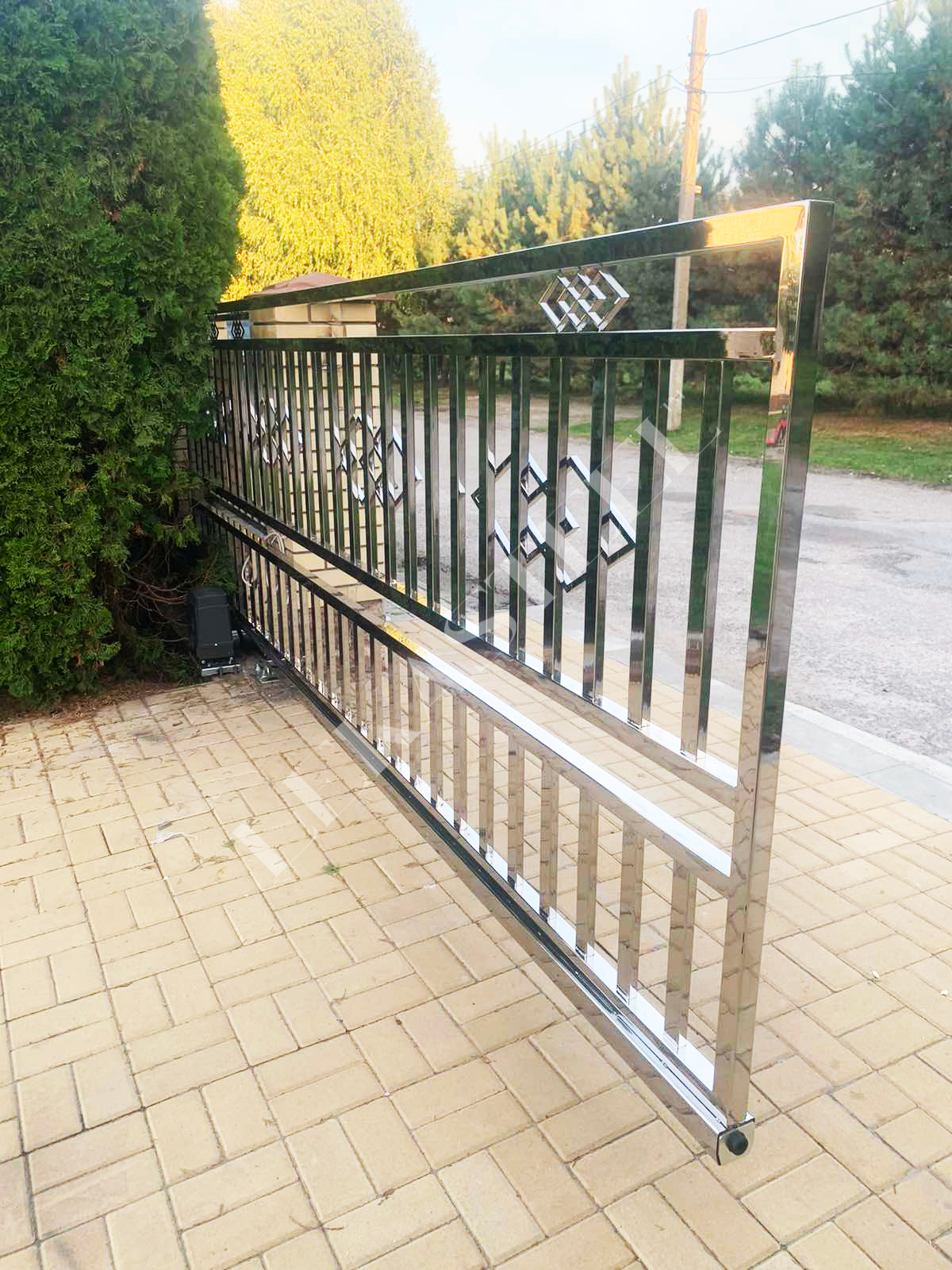 ворота з нержавійки, фото 11