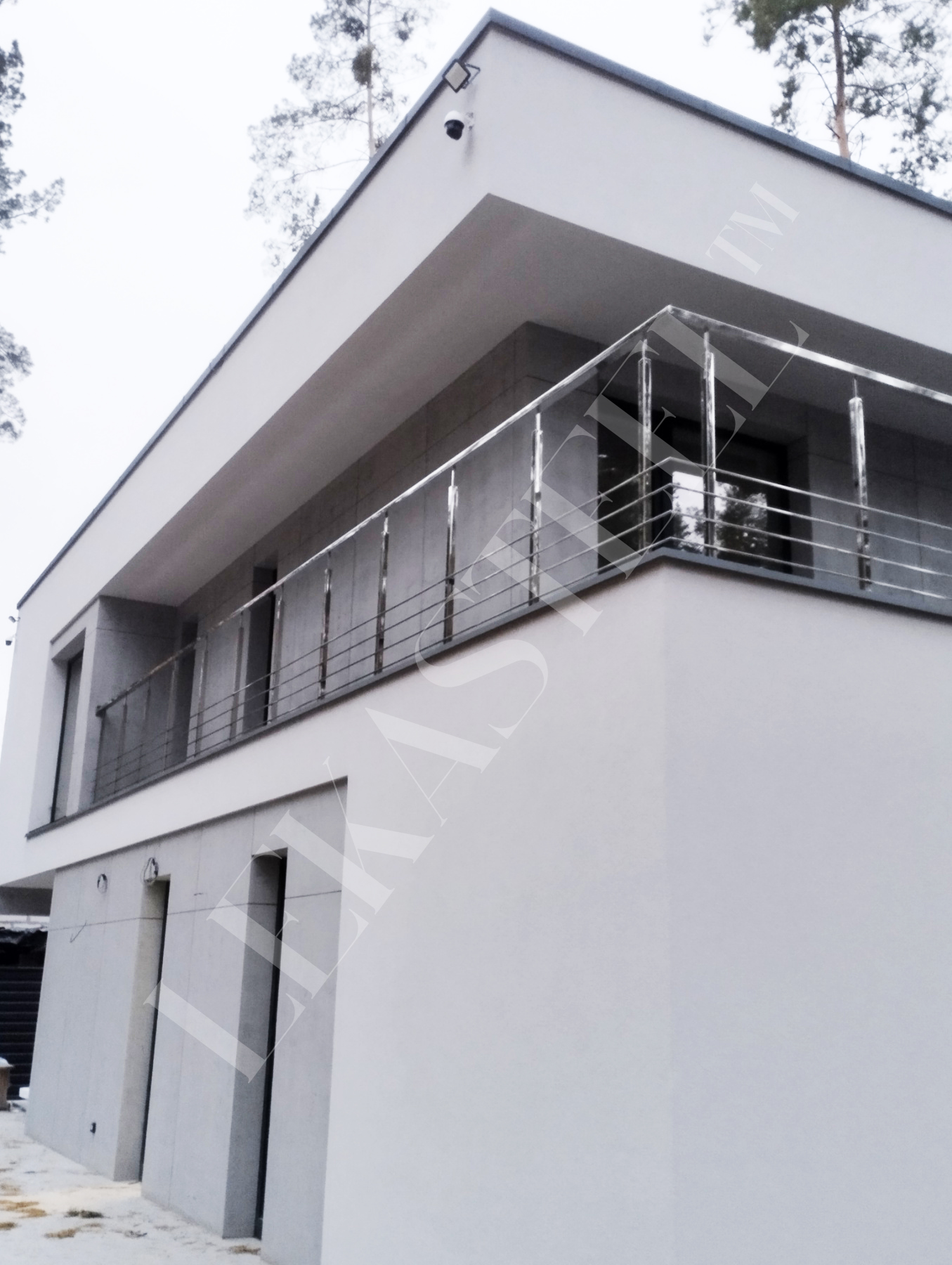 металеві перила на балкон з нержавійки, фото 3