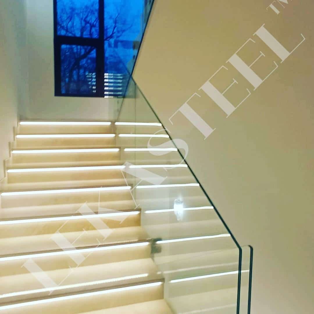 скляні перила на сходи, фото 1