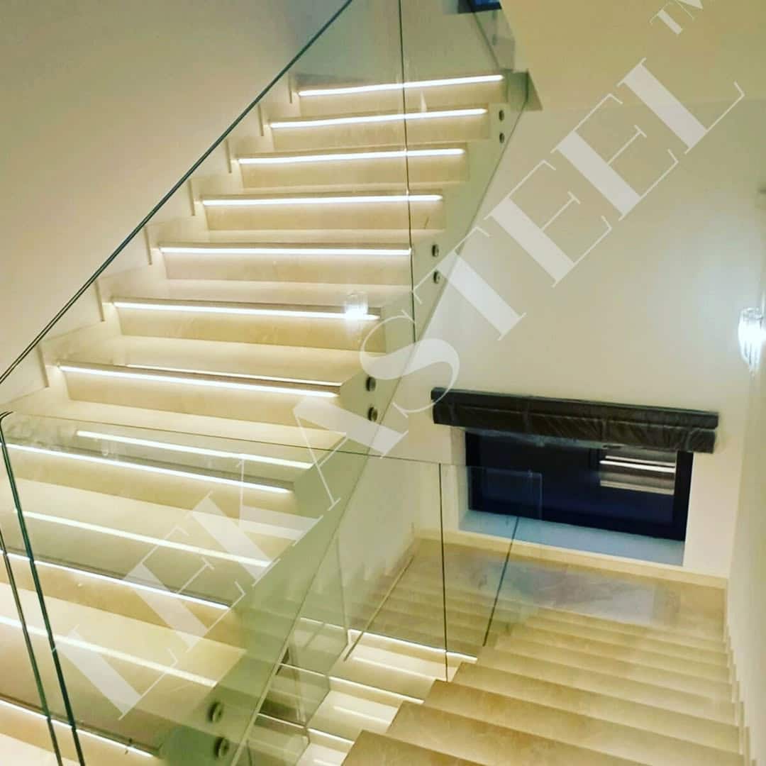 скляні перила на сходи, фото 2