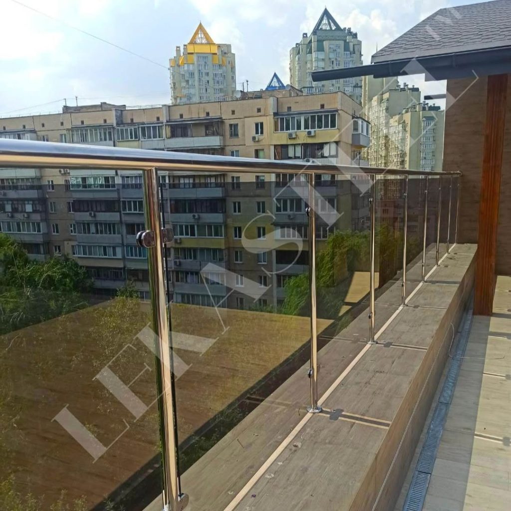 скляні перила на терасу, фото 7