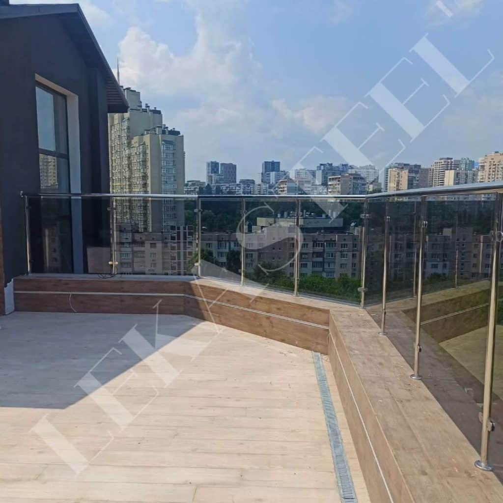 скляні перила для тераси, фото 6