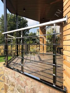 перила з нержавійки на зовнішні сходи, фото 2