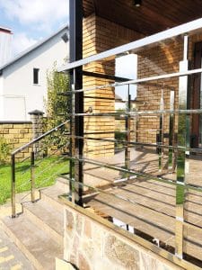 перила з нержавіючої сталі на зовнішні сходи, фото 3