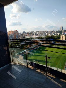 Перила на террасу, ограждение для террас из стекла, фото 20