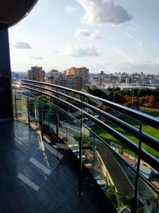 Перила на террасу, ограждение для террас из стекла, фото 26