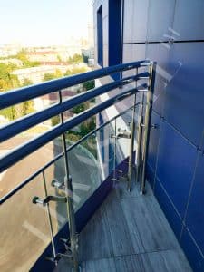 Перила на террасу, ограждение для террас из стекла, фото 23