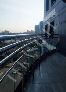 Перила на террасу, ограждение для террас из стекла, фото 19