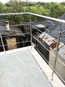 Перила на террасу, ограждение для террас из стекла, фото 34