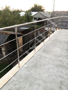 Перила на террасу, ограждение для террас из стекла, фото 35