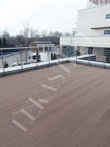 Перила на террасу, ограждение для террас из стекла, фото 38