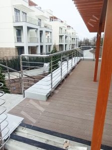 Перила на террасу, ограждение для террас из стекла, фото 39