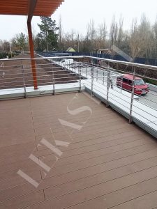 Перила на террасу, ограждение для террас из стекла, фото 41