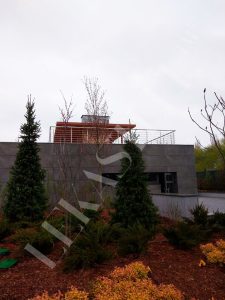 Перила на террасу, ограждение для террас из стекла 43