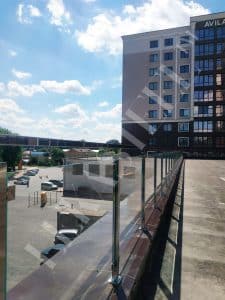 Перила на террасу, ограждение для террас из стекла 50