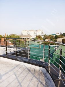 Перила на террасу, ограждение для террас из стекла 76