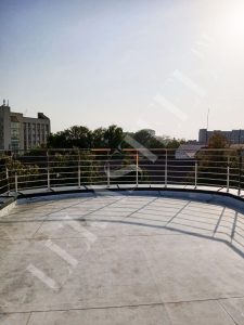 Перила на террасу, ограждение для террас из стекла 70