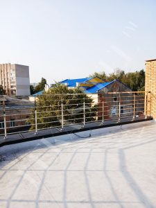 Перила на террасу, ограждение для террас из стекла 71