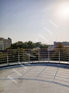 Перила на террасу, ограждение для террас из стекла 72