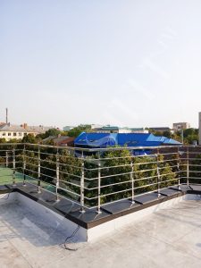 Перила на террасу, ограждение для террас из стекла 74