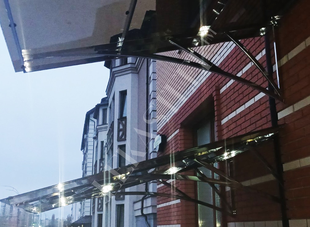 стеклянные козырьки и навесы, фото 8