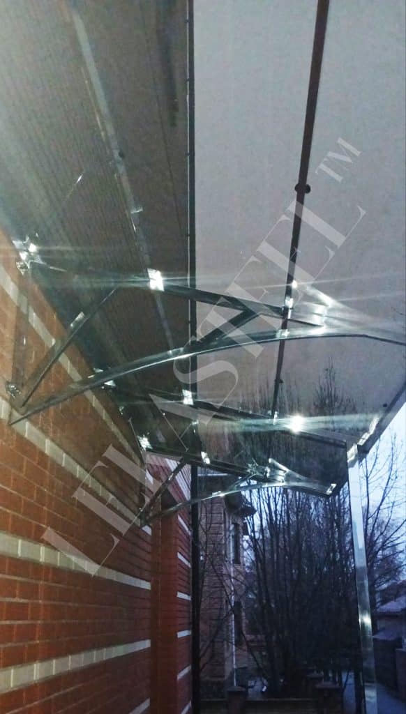 стеклянные козырьки и навесы, фото 1