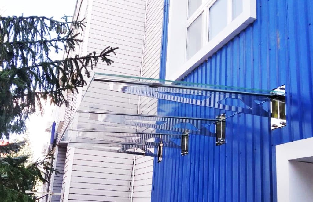 стеклянные козырьки и навесы, фото 15