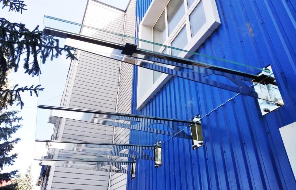 стеклянные козырьки и навесы, фото 14