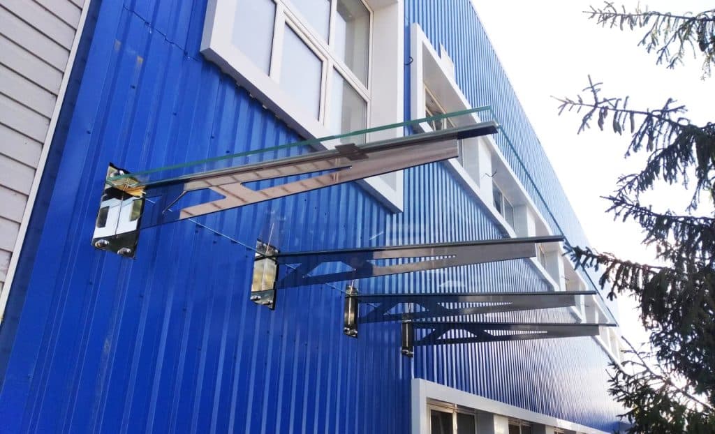 стеклянные козырьки и навесы, фото 13