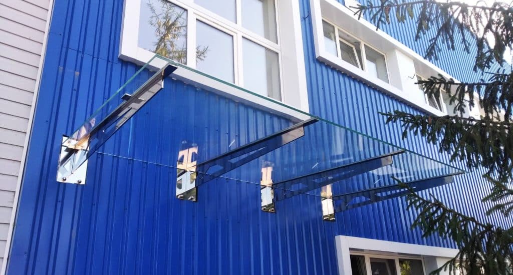 стеклянные козырьки и навесы, фото 12