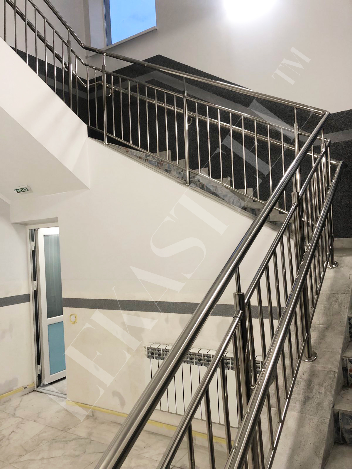 перила из нержавейки с поручнем, цена